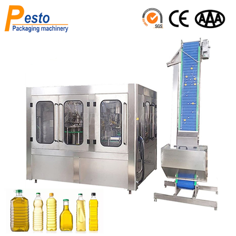 Rotary type oil bottling machine 