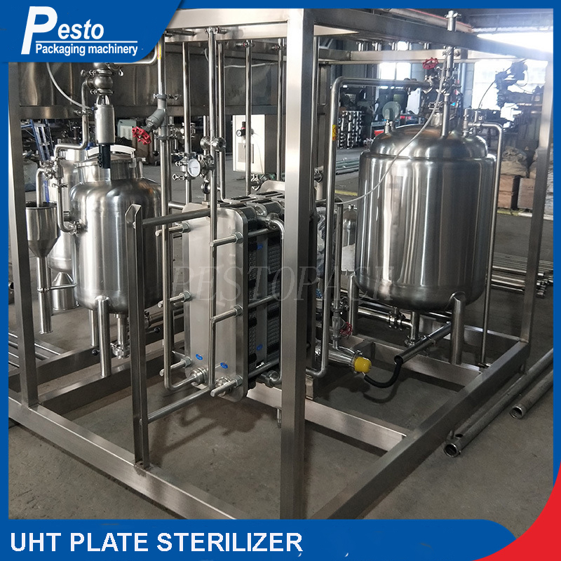 UHT Plate Sterilizer Sterilizing Machine For Beverage