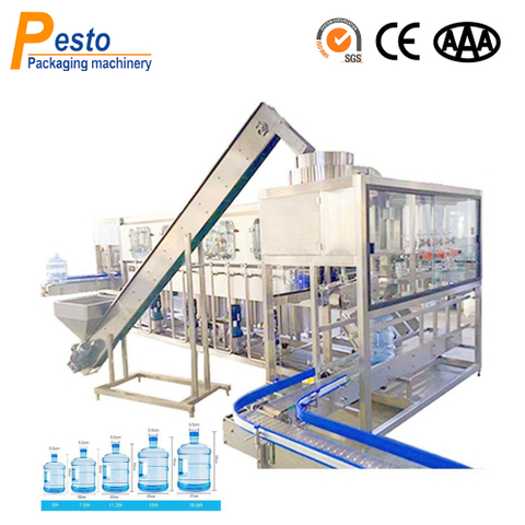 5 Gallon Water Bottling Plant 1200bph 